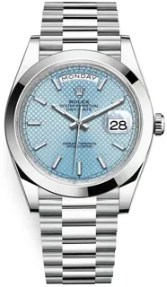 Rolex Day-Date 40 228206-0004 Platinum Blue