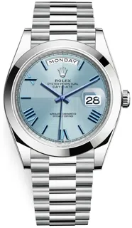 Rolex Day-Date 40 228206 Platinum Ice blue