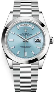 Rolex Day-Date 40 228206 Platinum Ice blue