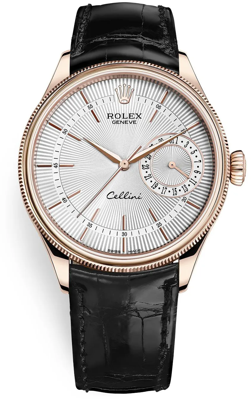 Rolex Cellini 50515 39mm Rose gold Silver