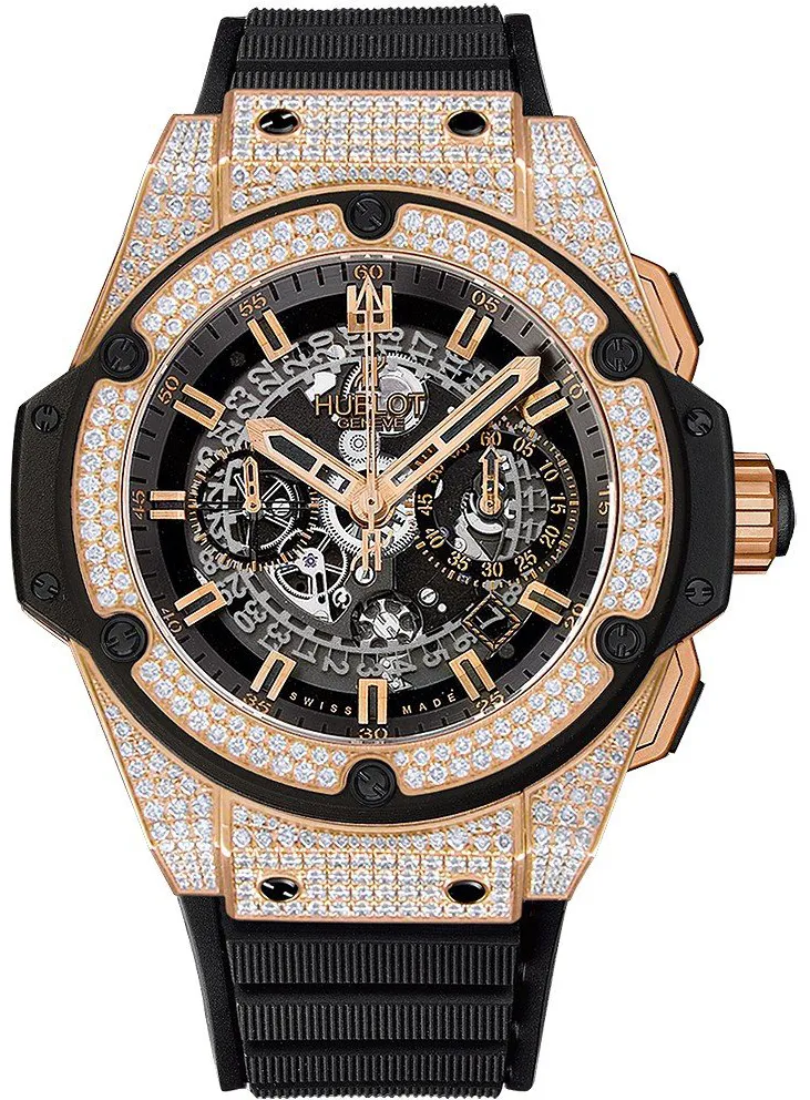 Hublot King Power 701.OX.0180.RX.1704 48mm Rose gold Skeleton