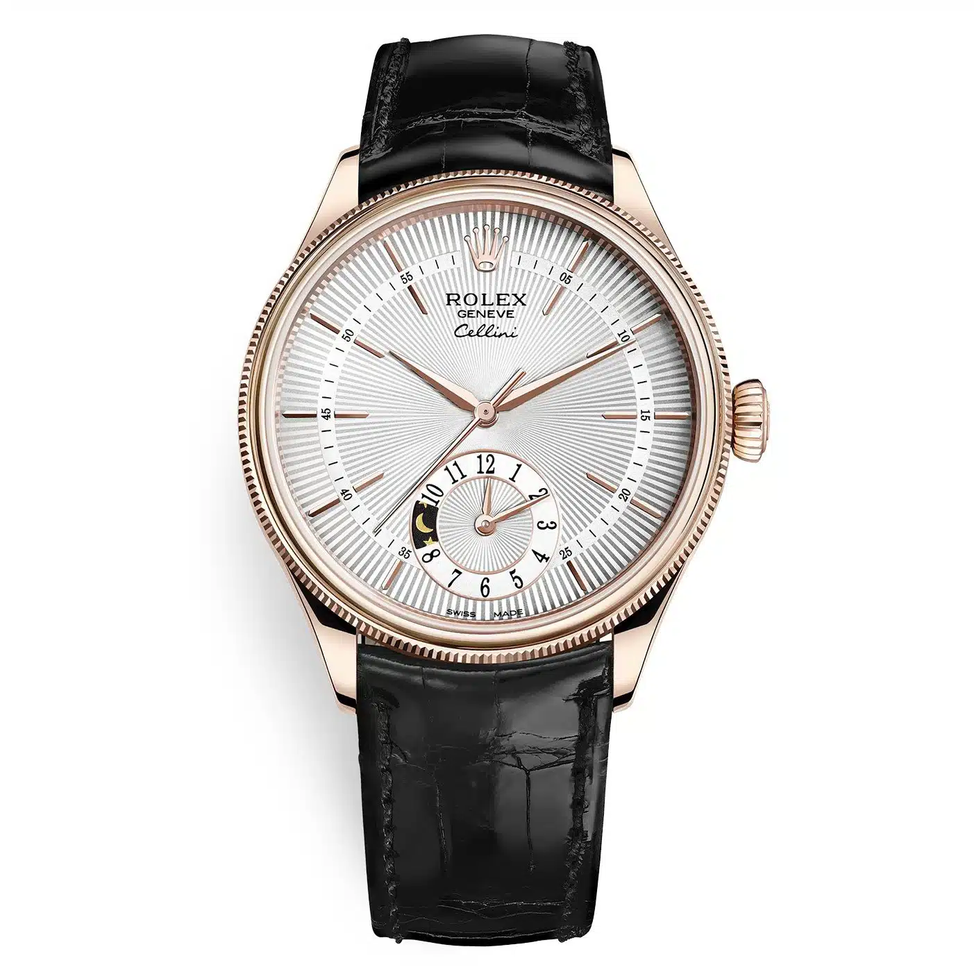 Rolex Cellini 50525 39mm Rose gold Silver