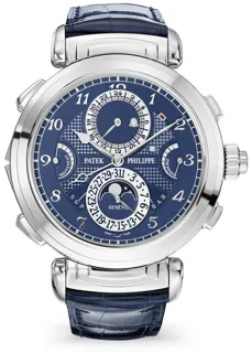 Patek Philippe GrandMaster Chime 6300G-010 47.5mm White gold blue opaline