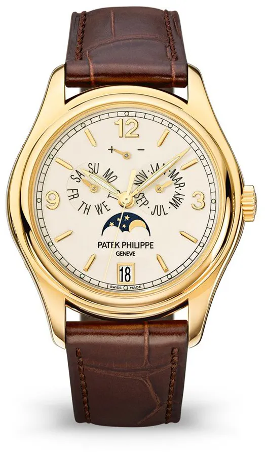 Patek Philippe Annual Calendar 5146J-001 39mm Yellow gold Beige