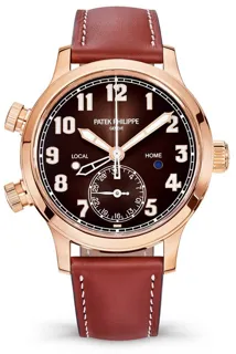 Patek Philippe Calatrava Pilot Travel Time 7234R-001 Rose gold Brown