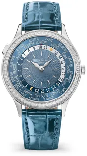 Patek Philippe World Time 7130G-016 White gold Blue