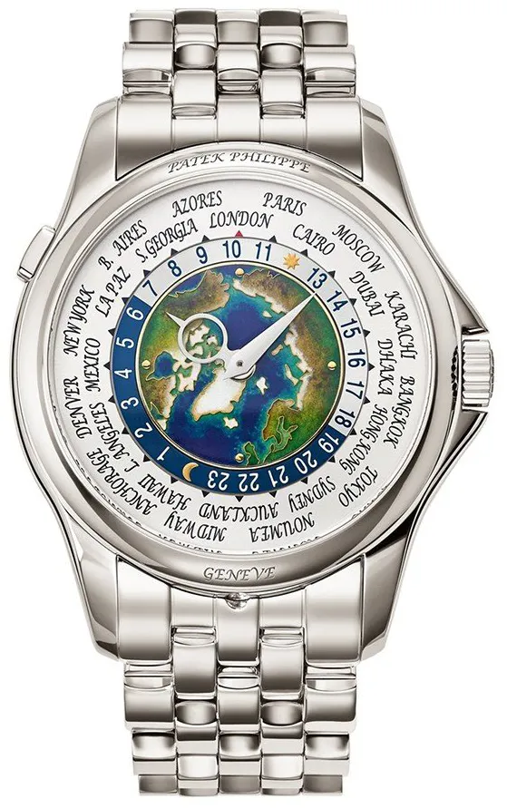 Patek Philippe World Time 5131/1P-001 39.5mm Platinum Silver