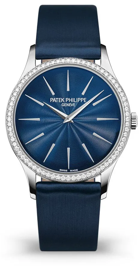 Patek Philippe Calatrava 4897G-001 33mm White gold Blue