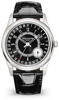 Patek Philippe Calatrava 6006G-001 White gold Black