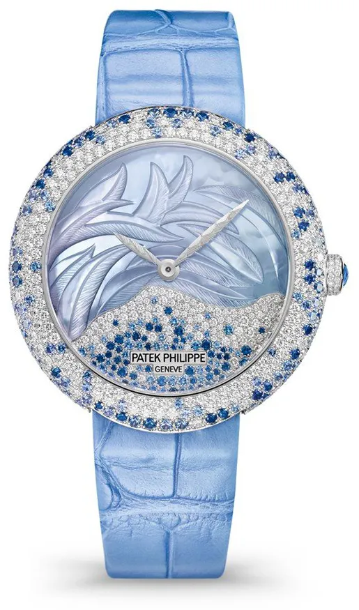 Patek Philippe Calatrava 4899/901G-001 35.8mm White gold Blue and Artistic dial