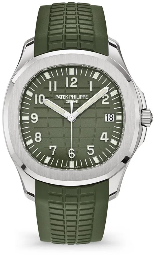 Patek Philippe Aquanaut 5168G-010 40mm White gold Khaki