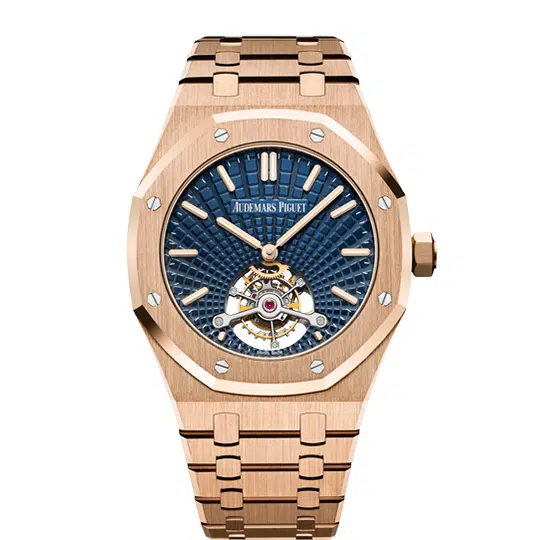 Audemars Piguet Royal Oak Tourbillon 26522OR.OO.1220OR.01 41mm Rose gold Blue