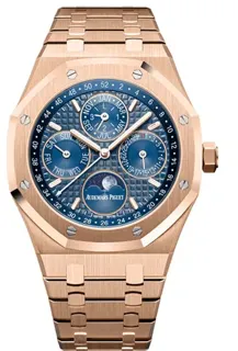 Audemars Piguet Royal Oak Perpetual Calendar 26574OR.OO.1220OR.02 Rose gold Blue