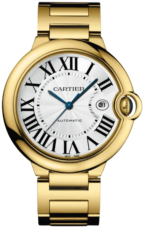 Cartier Ballon Bleu WGBB0023 42mm Yellow gold and 18k yellow gold Opaline