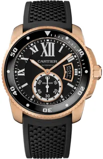 Cartier Calibre de Cartier W7100052 Rose gold Black