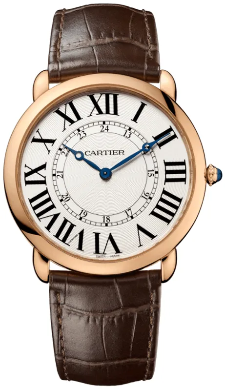 Cartier Ronde Louis Cartier W6801004 42mm Rose gold Silver