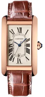 Cartier Tank Américaine W2609156 Rose gold Silver