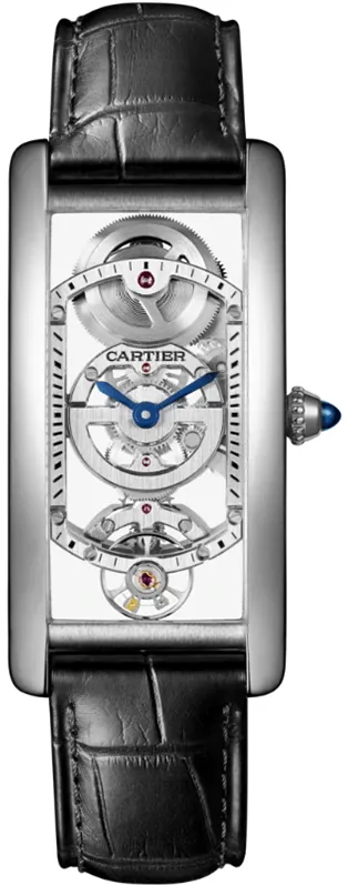 Cartier Tank Cintrée WHTA0009 33.75mm Platinum