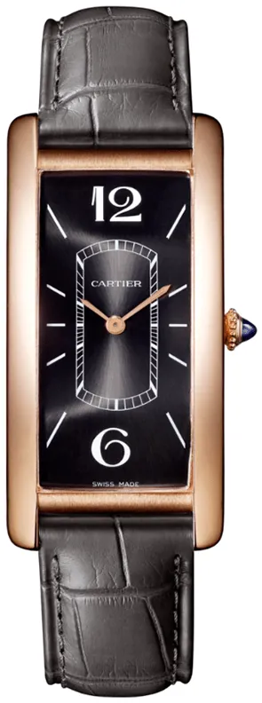 Cartier Tank Cintrée WGTA0025 46.5mm 18K pink Black