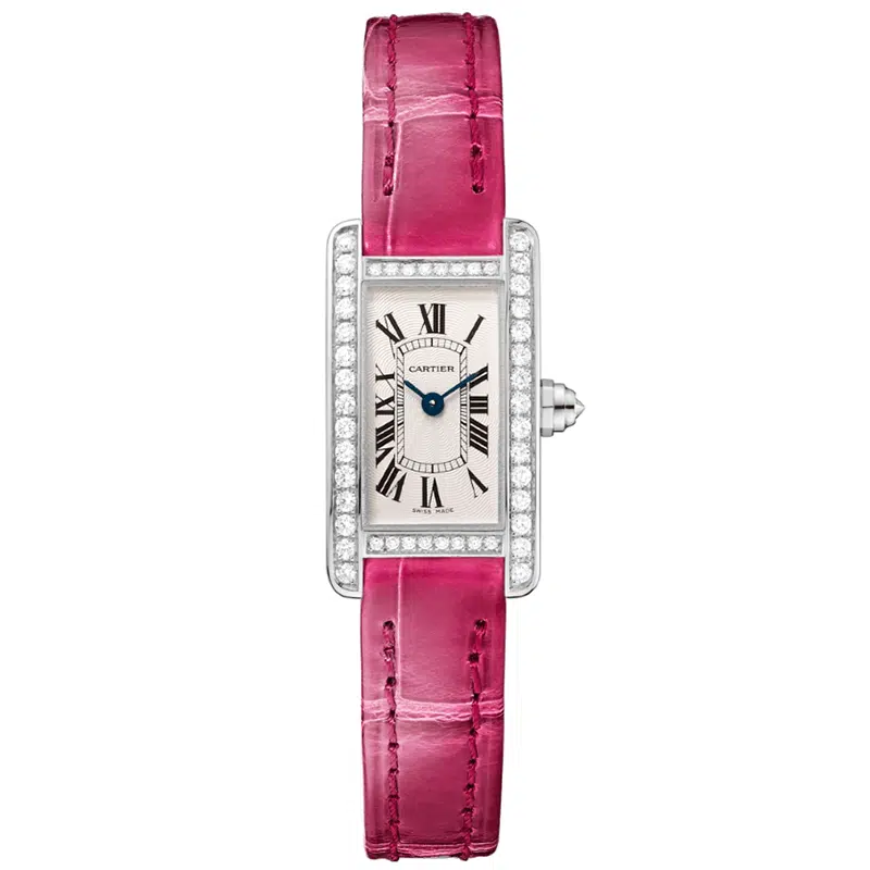 Cartier Tank Américaine WB710015 27mm White gold Silvered