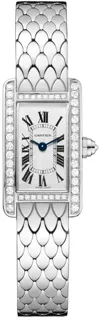 Cartier Tank WB710013 White gold Silver