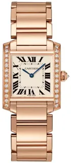 Cartier Tank WJTA0023 Rose gold Silver