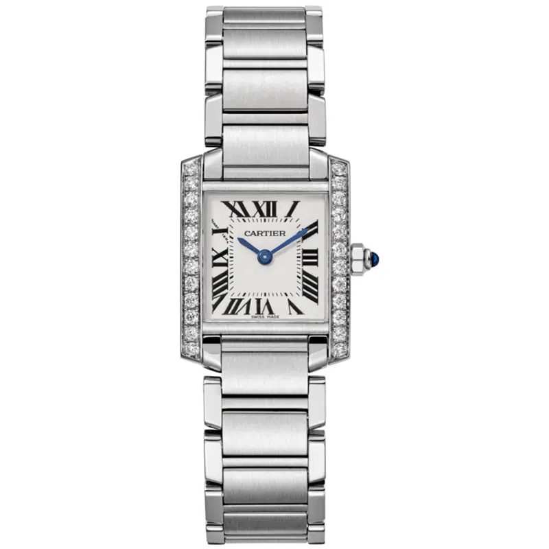 Cartier Tank Française W4TA0008 25mm Stainless steel Silvered