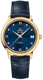 Omega De Ville 424.53.33.20.53.002 Yellow gold Blue