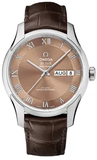 Omega De Ville 433.13.41.22.10.001 Stainless steel Brown