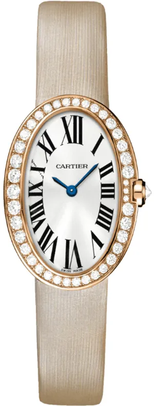 Cartier Baignoire WB520004 31.5mm Rose gold Silvered