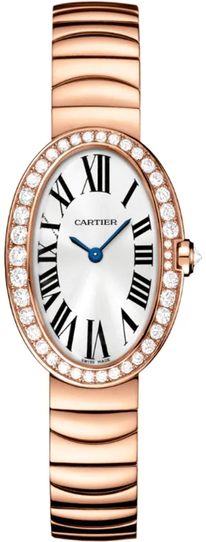 Cartier Baignoire Small Model WB520002 31.5mm Rose gold