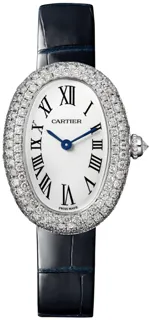 Cartier Baignoire WJBA0015 White gold Silver