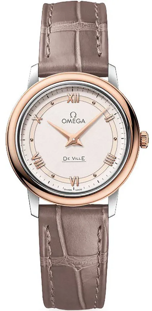 Omega De Ville 424.23.27.60.09.001 27.5mm Rose gold and Stainless steel White