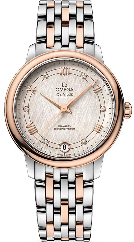 Omega De Ville 424.20.33.20.52.003 32.5mm Rose gold and Stainless steel Silver