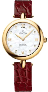 Omega De Ville Prestige 424.53.27.60.55.001 Yellow gold White