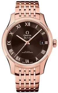 Omega De Ville 433.50.41.21.13.001 Sedna gold Brown