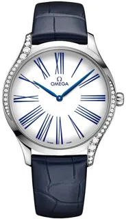 Omega De Ville 428.18.39.60.04.001 Stainless steel White