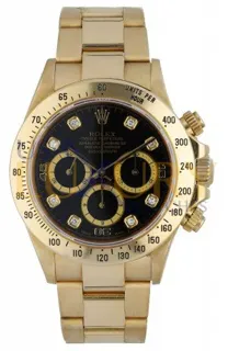 Rolex Daytona 16528 Yellow gold Black