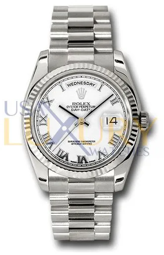 Rolex Day-Date 36 118239 36mm White gold Silver