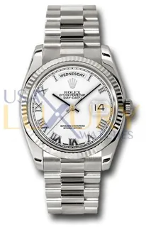 Rolex Day-Date 36 118239 White gold Silver