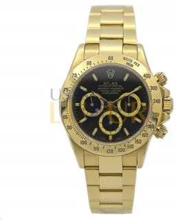 Rolex Daytona 16528 Yellow gold Black