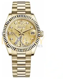 Rolex Datejust 31 178278 18k yellow gold Champagne