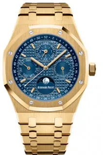 Audemars Piguet Royal Oak Perpetual Calendar 26574BA.OO.1220BA.01 Yellow gold Blue