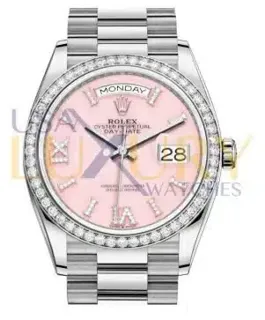 Rolex Day-Date 36 128239 White gold Opal