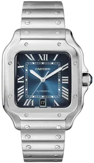 Cartier Santos WSSA0030 Stainless steel Blue