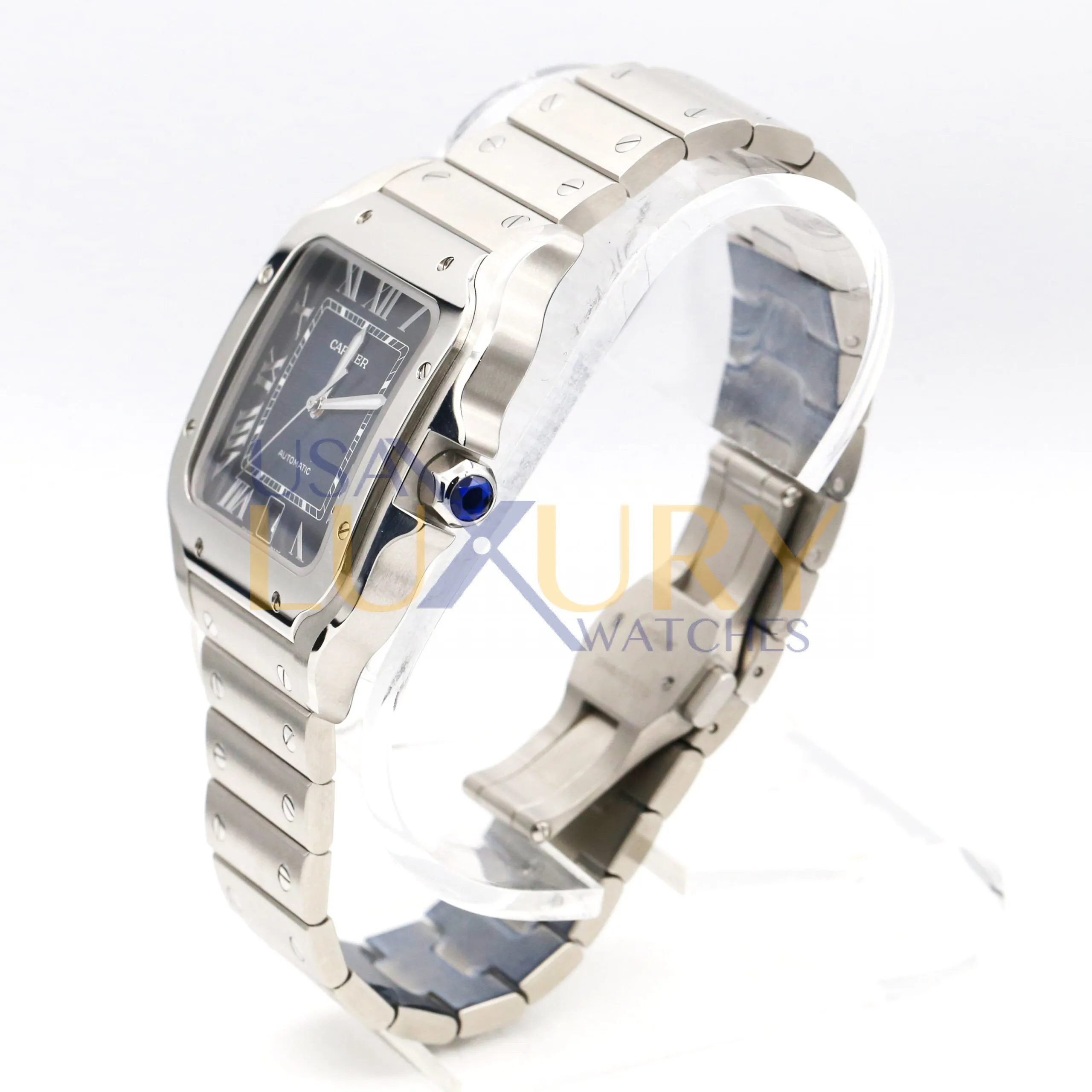 Cartier Santos WSSA0030 40mm Stainless steel Blue 5