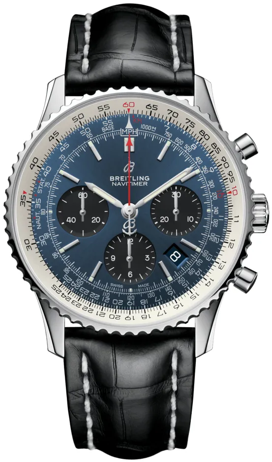 Breitling Navitimer AB0121211C1P3 44mm Stainless steel Blue 1