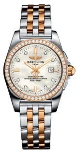 Breitling Galactic C72348531A1C1 Rose gold and Stainless steel White