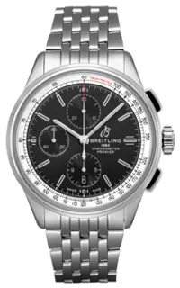 Breitling Premier A13315351B1A1 Stainless steel Black