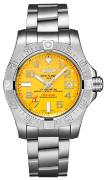 Breitling Avenger A17331101I1A1 45mm Stainless steel Yellow